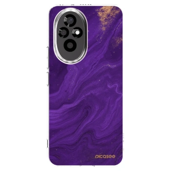 Picasee silikonowe przeźroczyste etui na Honor 200 5G - Purple