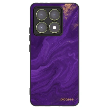 Picasee silikonowe czarne etui na Xiaomi 14T - Purple