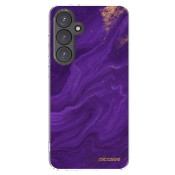 Picasee silikonowe przeźroczyste etui na Samsung Galaxy S24 FE S721B - Purple