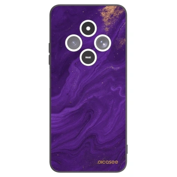 Picasee silikonowe czarne etui na Xiaomi Redmi 14C - Purple