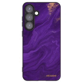 Picasee silikonowe czarne etui na Samsung Galaxy S25+ 5G - Purple