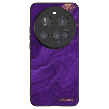 Picasee silikonowe czarne etui na Xiaomi 15 Ultra - Purple