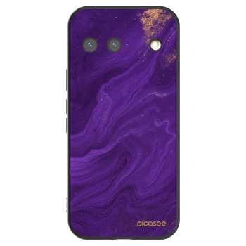 Picasee silikonowe czarne etui na Google Pixel 9 - Purple