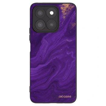 Picasee silikonowe czarne etui na Honor X8c - Purple
