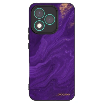 Picasee silikonowe czarne etui na Honor 400 Lite 5G - Purple
