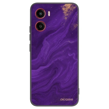 Picasee silikonowe czarne etui na Motorola Moto G05 - Purple