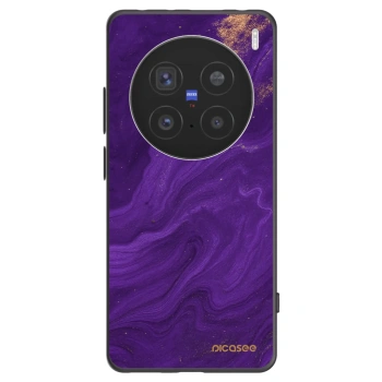 Picasee silikonowe czarne etui na Vivo X200 Pro - Purple