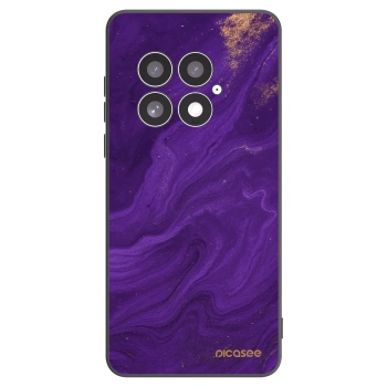 Picasee silikonowe czarne etui na OnePlus 13 5G - Purple