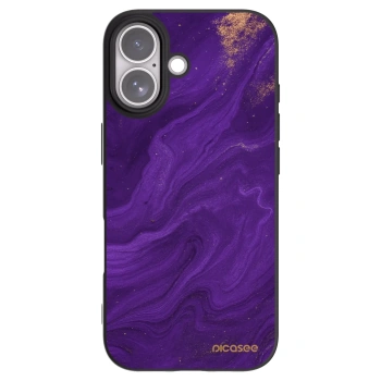 Picasee silikonowe czarne etui na Apple iPhone 17 - Purple