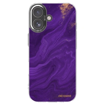 Picasee silikonowe przeźroczyste etui na Apple iPhone 17 - Purple