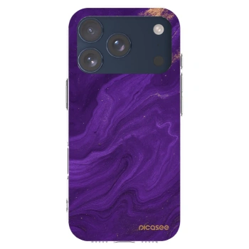 Picasee silikonowe przeźroczyste etui na Apple iPhone 17 Pro - Purple