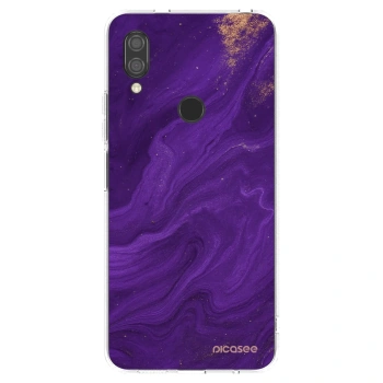 Picasee silikonowe przeźroczyste etui na Xiaomi Redmi 7 - Purple