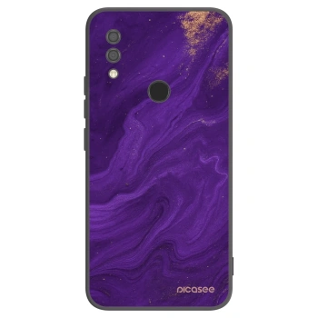 Picasee silikonowe czarne etui na Xiaomi Redmi 7 - Purple