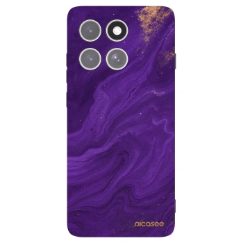 Picasee silikonowe czarne etui na Motorola Edge 60 Pro - Purple