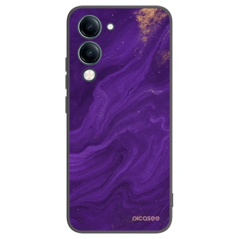 Picasee silikonowe czarne etui na Vivo Y29s 5G - Purple