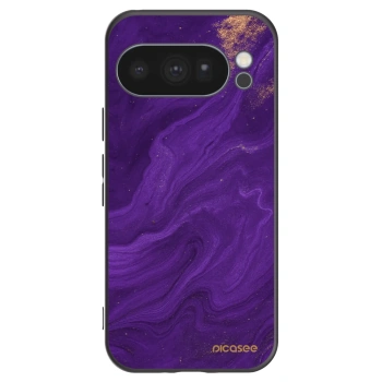 Picasee silikonowe czarne etui na Google Pixel 10 Pro - Purple