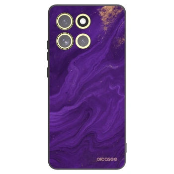 Picasee silikonowe czarne etui na Motorola Moto G86 Power 5G - Purple