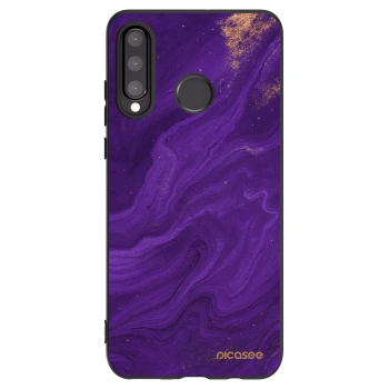 Picasee silikonowe czarne etui na Huawei P30 Lite - Purple