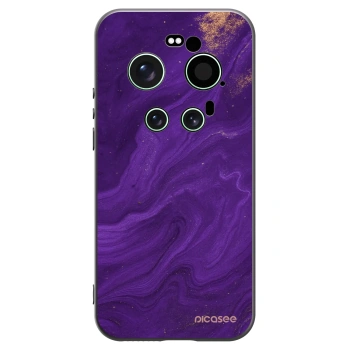 Picasee silikonowe czarne etui na Xiaomi 17 Ultra - Purple