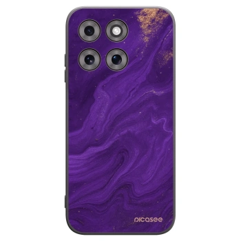 Picasee silikonowe czarne etui na Motorola Moto G77 - Purple