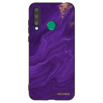 Picasee silikonowe czarne etui na Honor 20 Lite - Purple