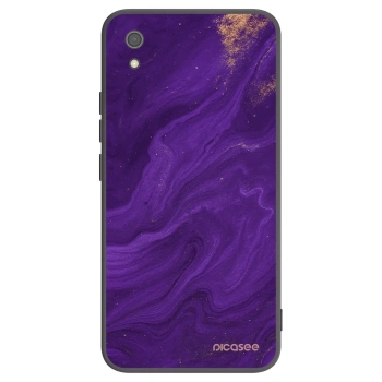 Picasee silikonowe czarne etui na Xiaomi Redmi 7A - Purple