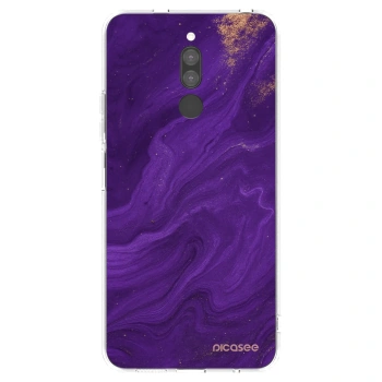 Picasee silikonowe przeźroczyste etui na Xiaomi Redmi 8 - Purple
