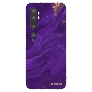 Picasee silikonowe przeźroczyste etui na Xiaomi Mi Note 10 (Pro) - Purple