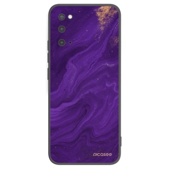 Picasee silikonowe czarne etui na Samsung Galaxy S20 G980F - Purple