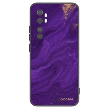 Picasee silikonowe czarne etui na Xiaomi Mi Note 10 Lite - Purple