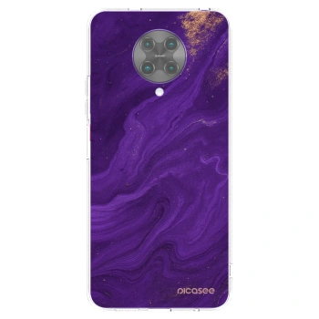 Picasee silikonowe przeźroczyste etui na Xiaomi Poco F2 Pro - Purple