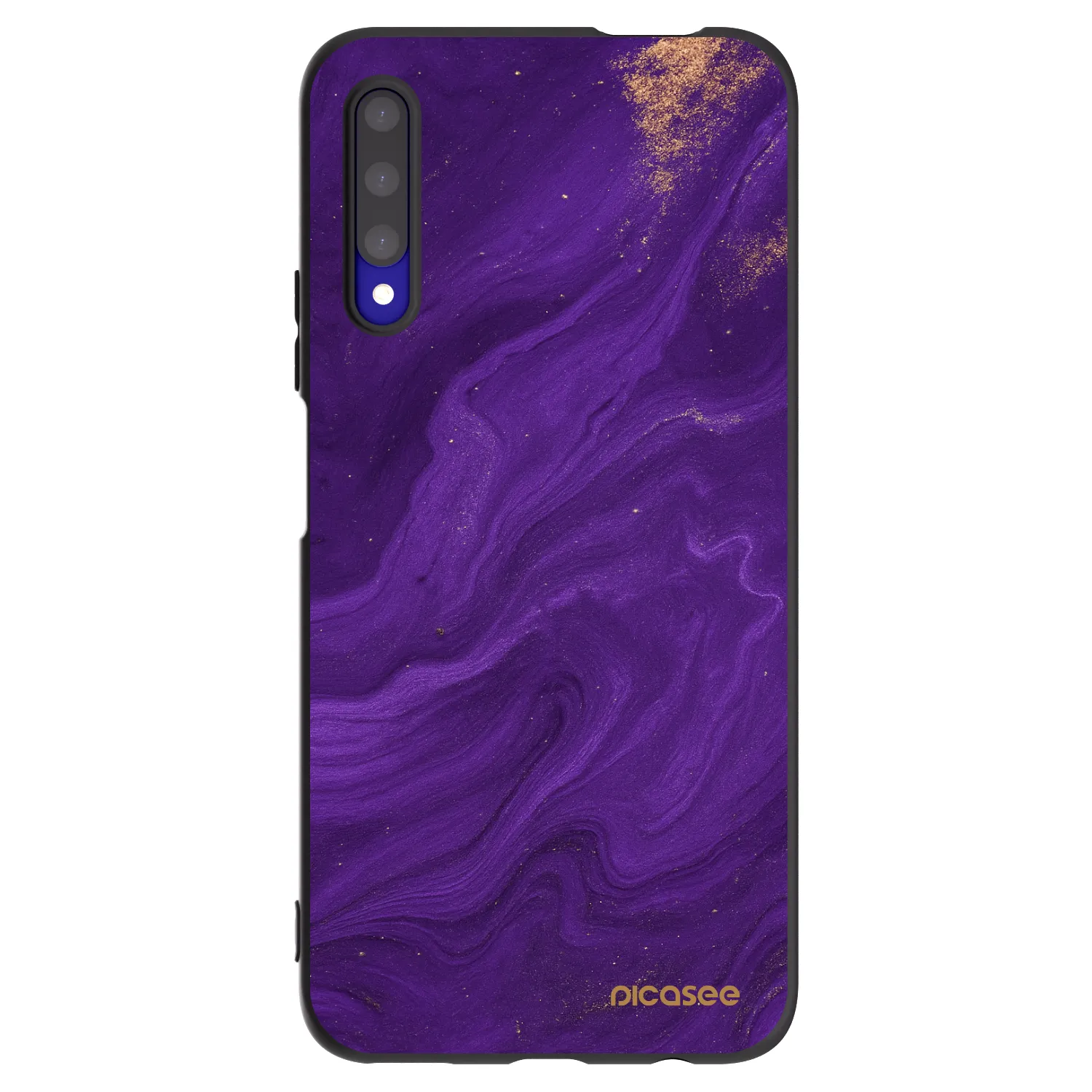 Picasee silikonowe czarne etui na Honor 9X Pro - Purple