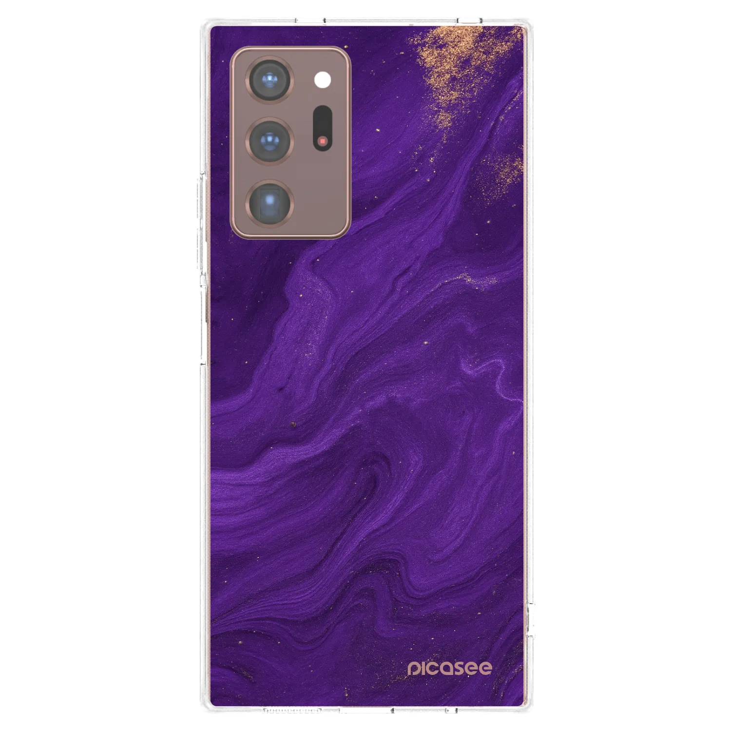 Picasee silikonowe przeźroczyste etui na Samsung Galaxy Note 20 Ultra - Purple