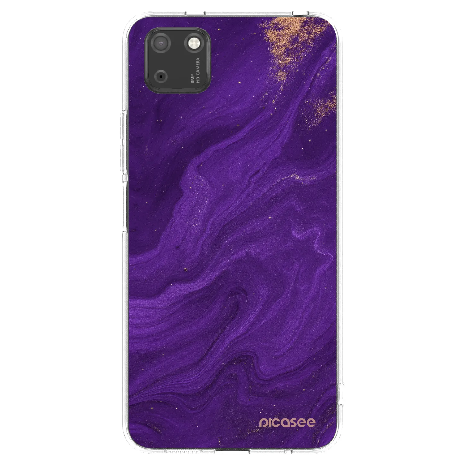 Picasee silikonowe przeźroczyste etui na Huawei Y5P - Purple
