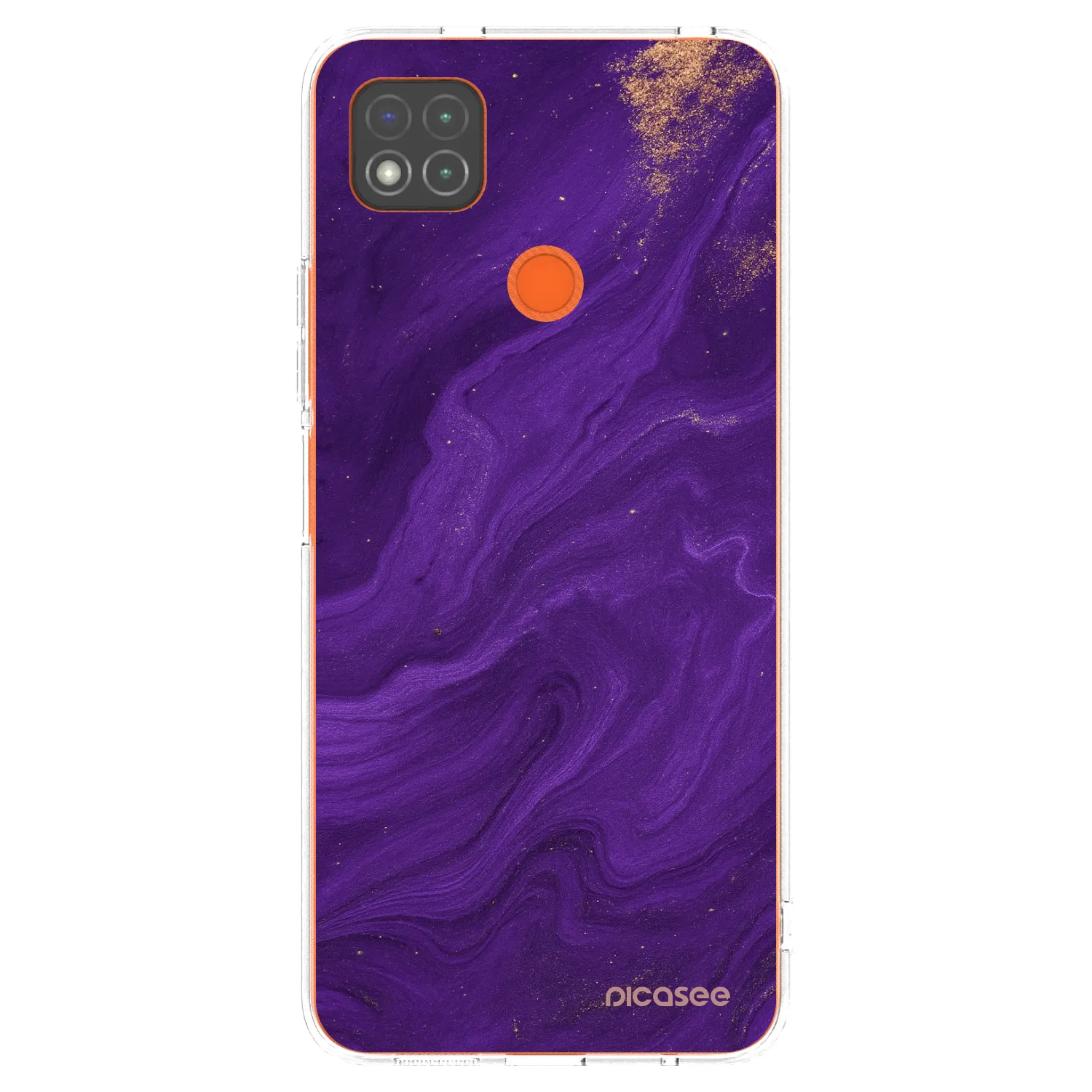Picasee silikonowe przeźroczyste etui na Xiaomi Redmi 9C - Purple