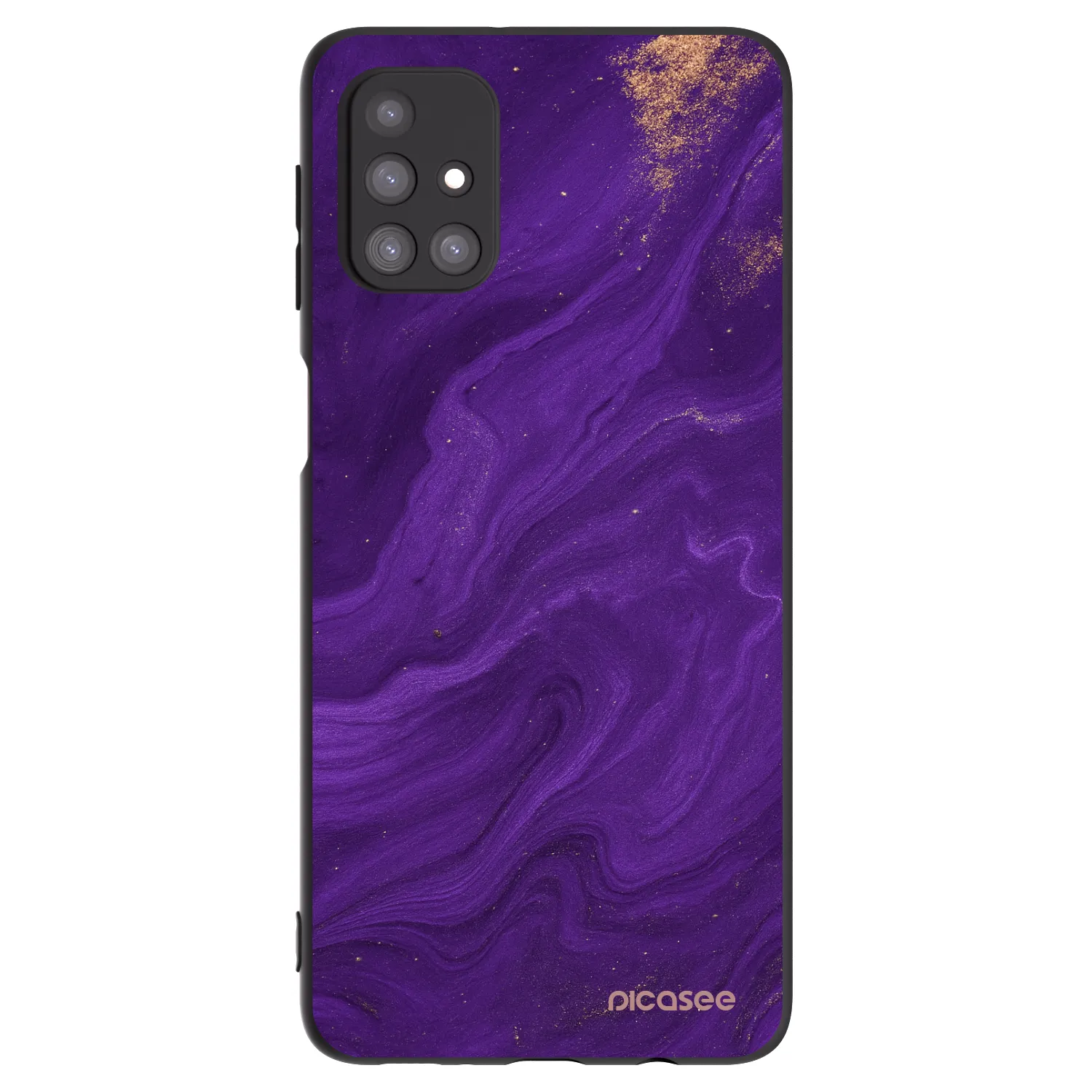 Picasee silikonowe czarne etui na Samsung Galaxy M31s - Purple