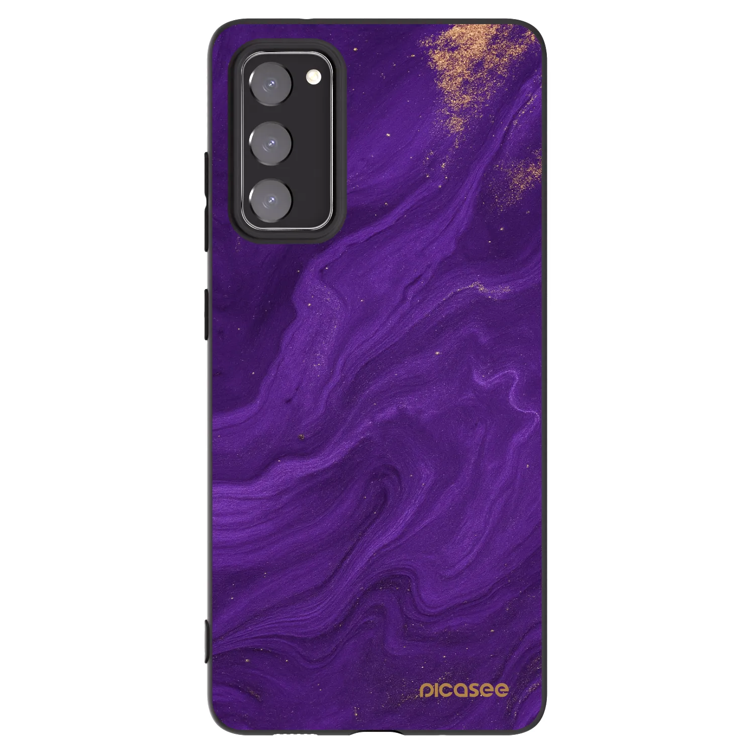 Picasee silikonowe czarne etui na Samsung Galaxy S20 FE - Purple