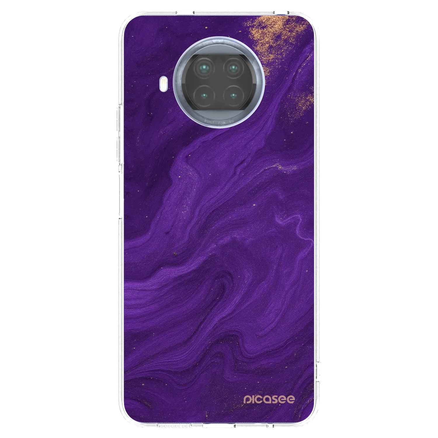 Picasee silikonowe przeźroczyste etui na Xiaomi Mi 10T Lite - Purple