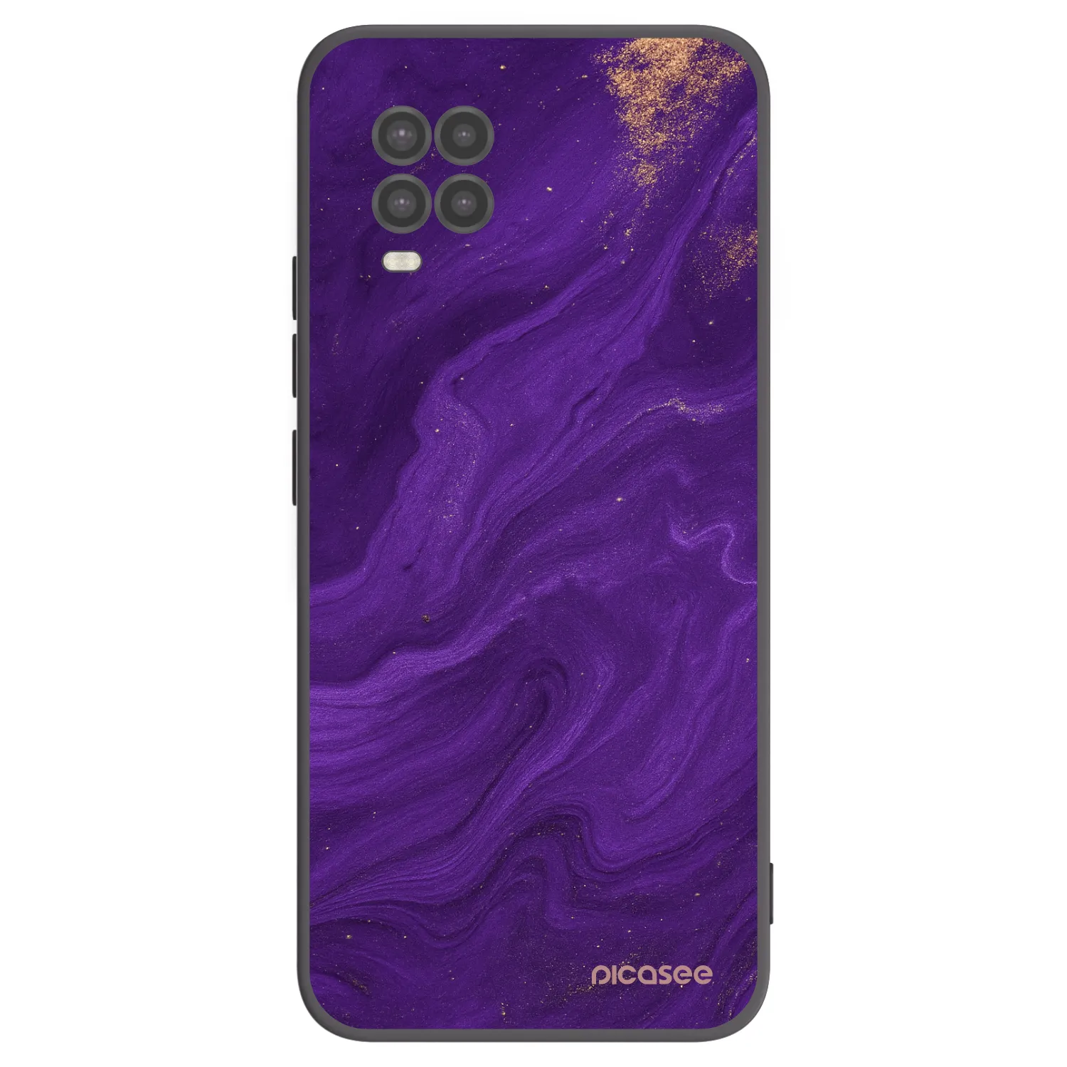 Picasee silikonowe czarne etui na Xiaomi Mi 10 Lite - Purple