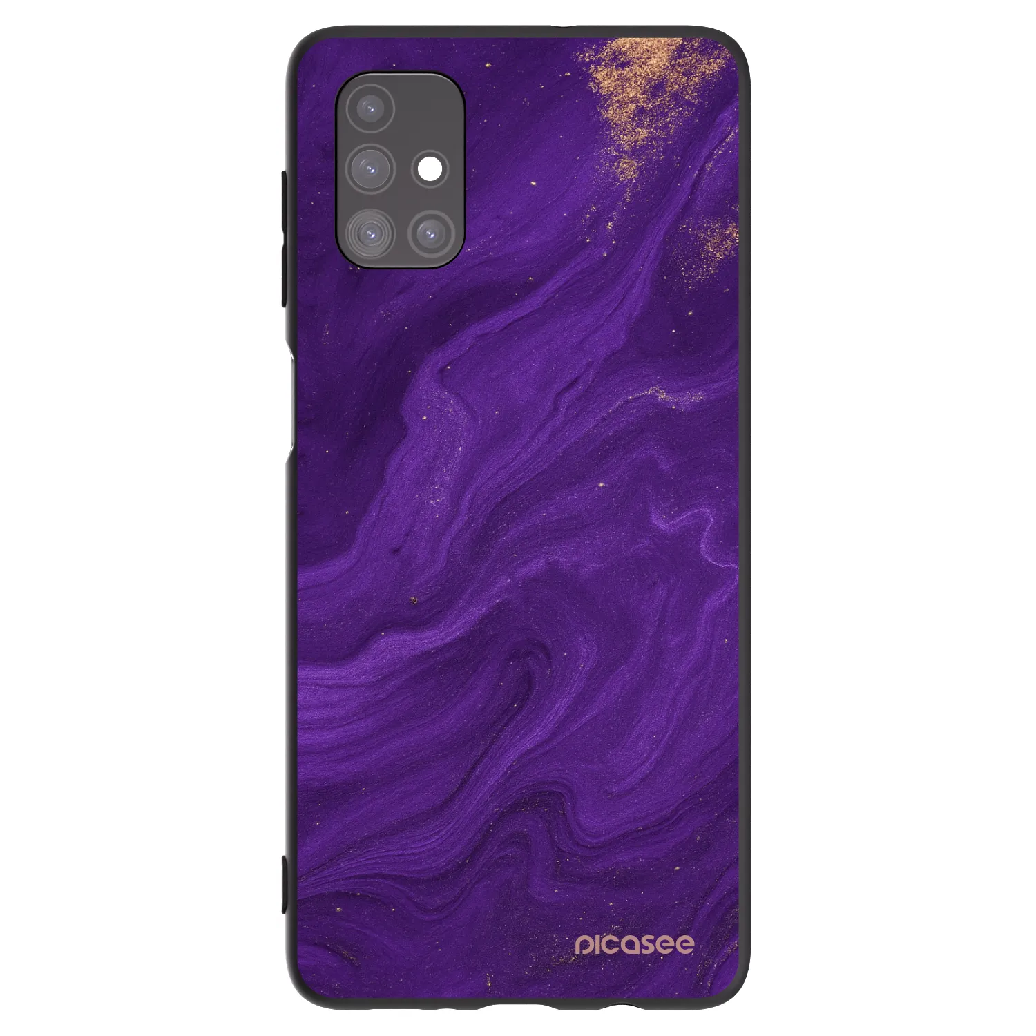 Picasee silikonowe czarne etui na Samsung Galaxy M51 M515F - Purple