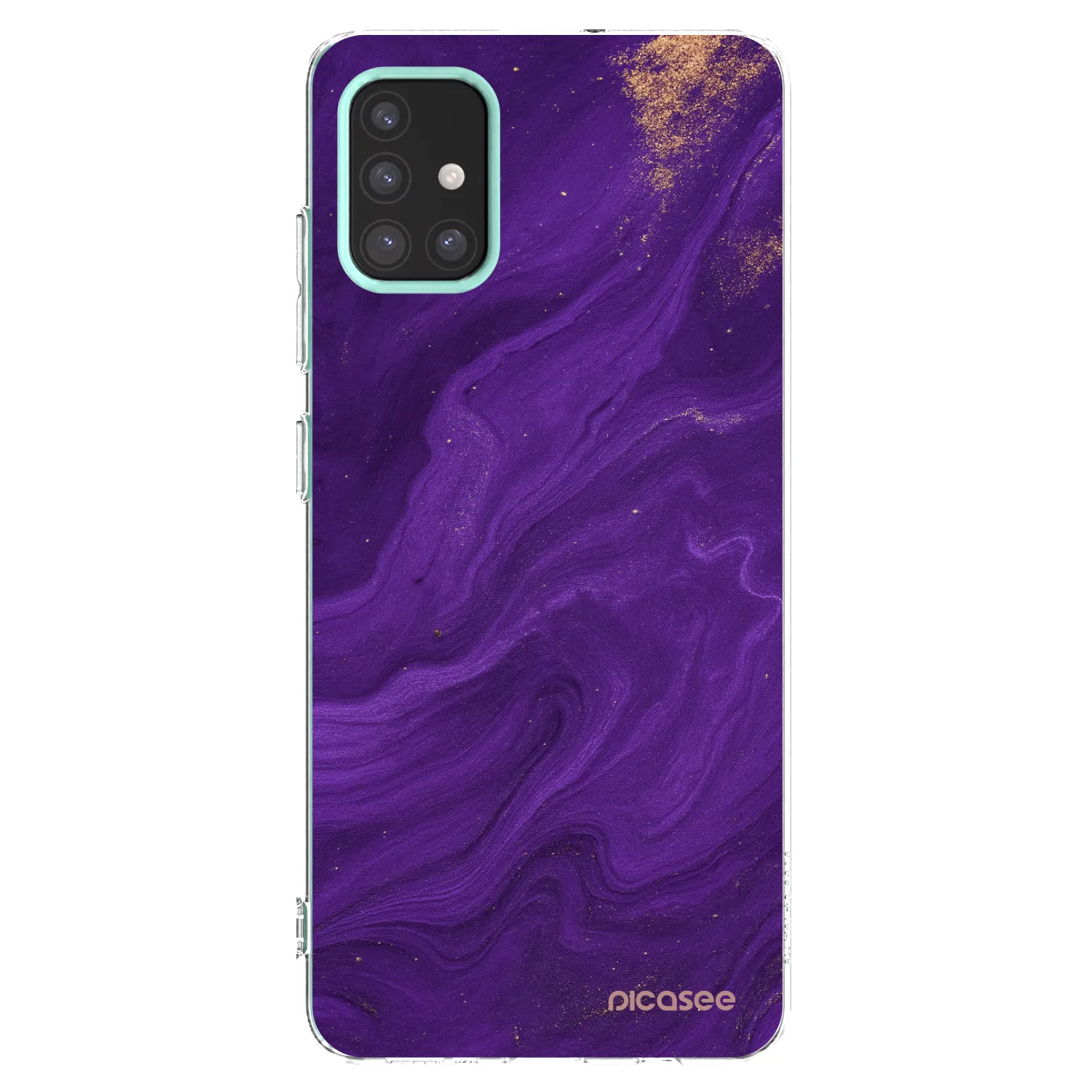 Picasee silikonowe przeźroczyste etui na Samsung Galaxy M31s - Purple