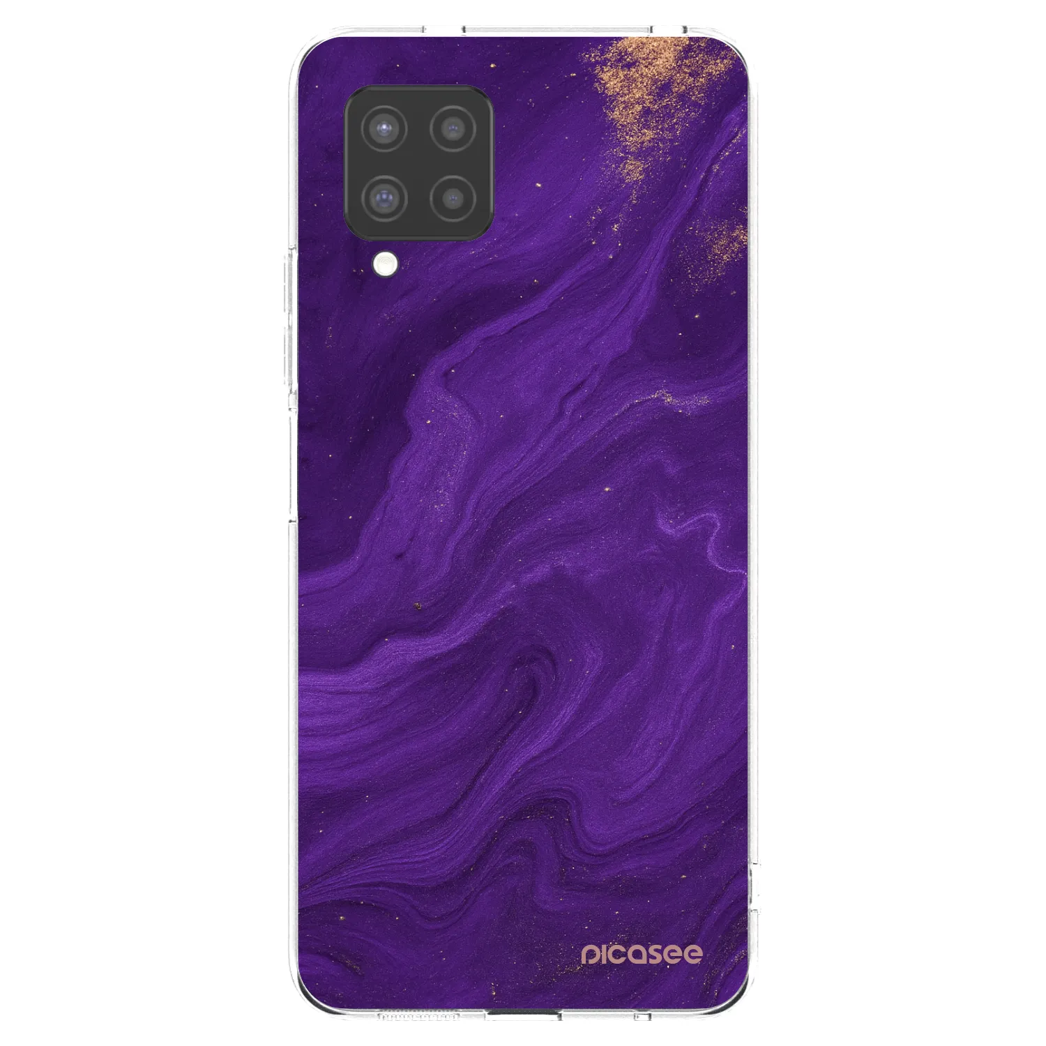 Picasee silikonowe przeźroczyste etui na Samsung Galaxy A42 A426B - Purple