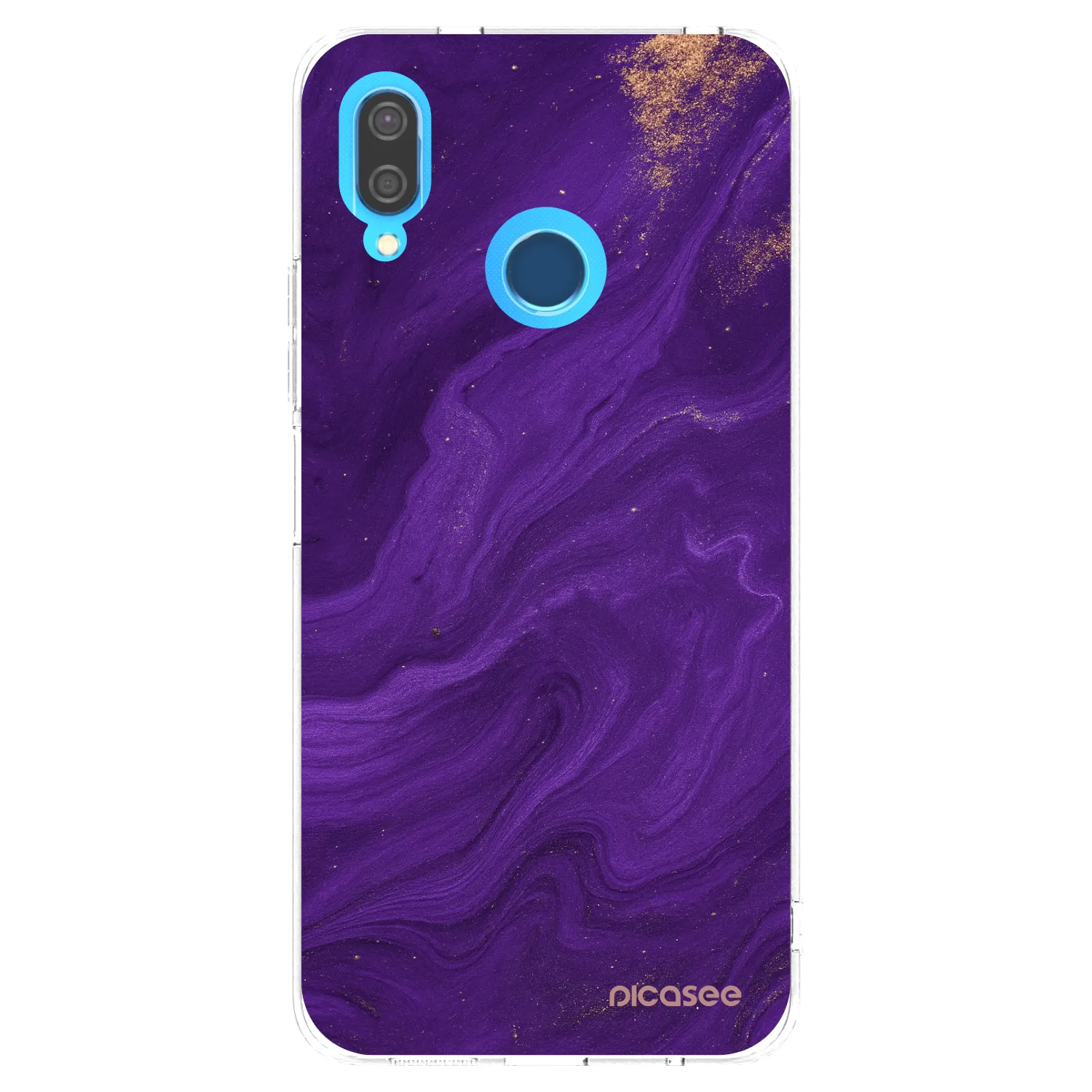 Picasee silikonowe przeźroczyste etui na Huawei P20 Lite - Purple