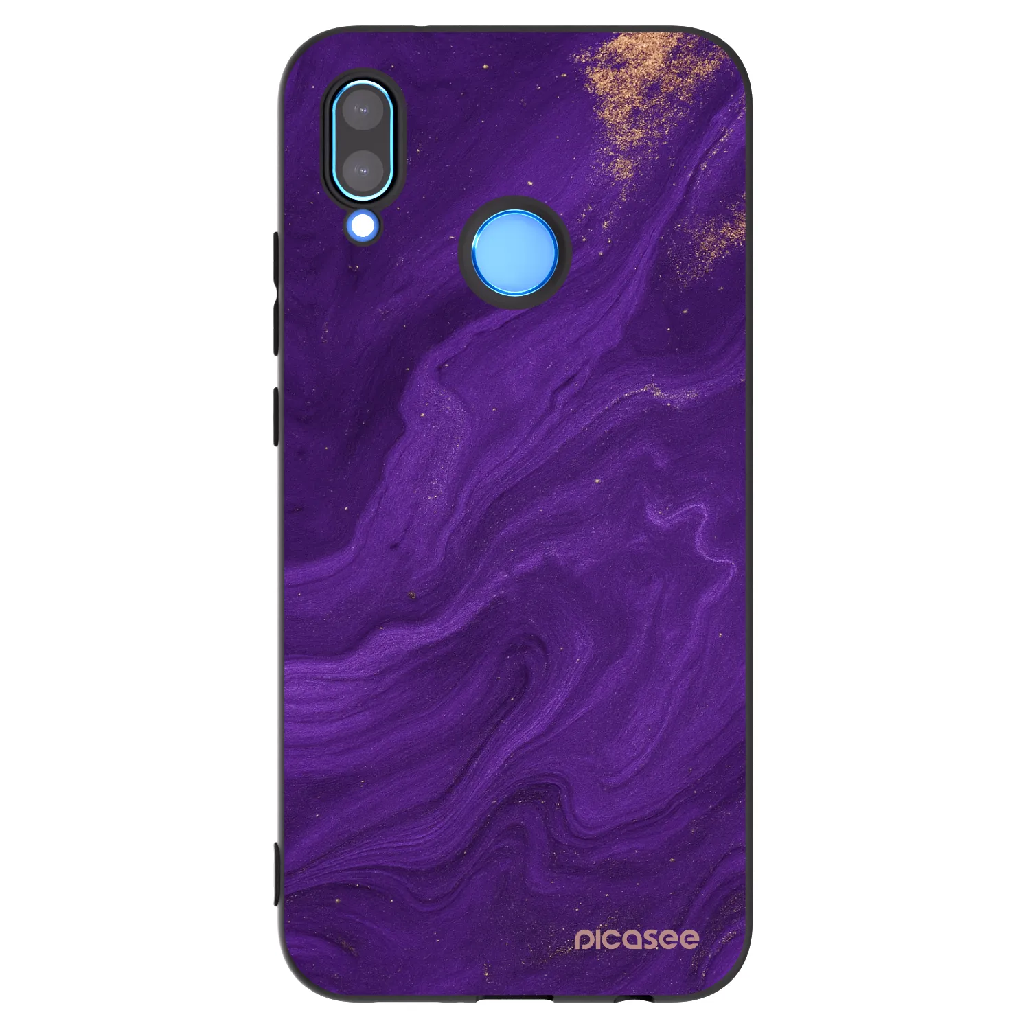 Picasee silikonowe czarne etui na Huawei P20 Lite - Purple