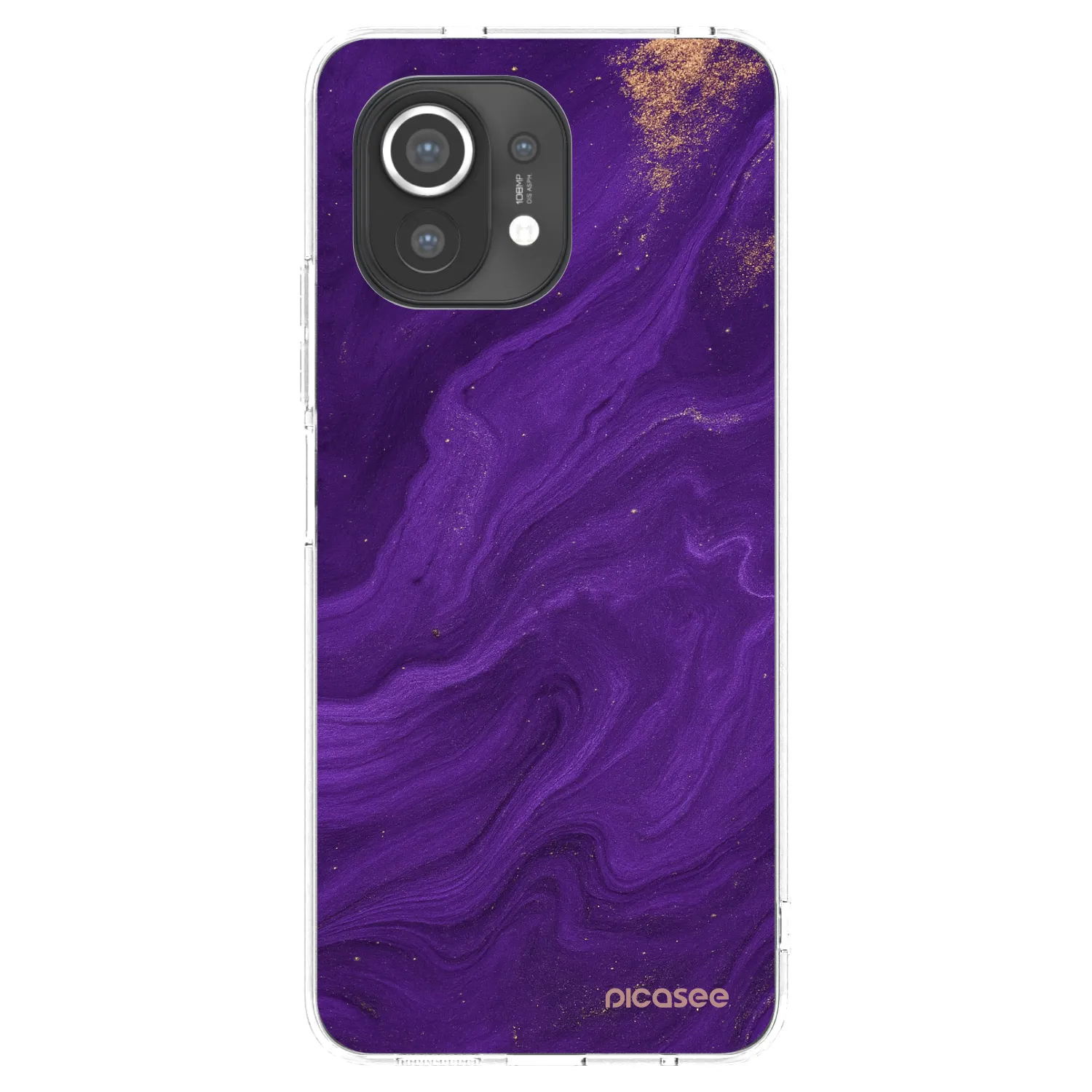 Picasee silikonowe przeźroczyste etui na Xiaomi Mi 11 - Purple