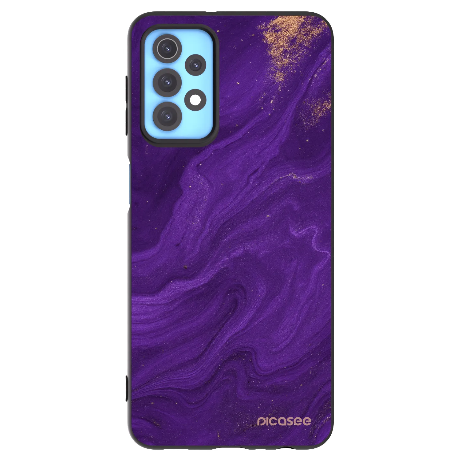 Picasee silikonowe czarne etui na Samsung Galaxy A32 4G SM-A325F - Purple