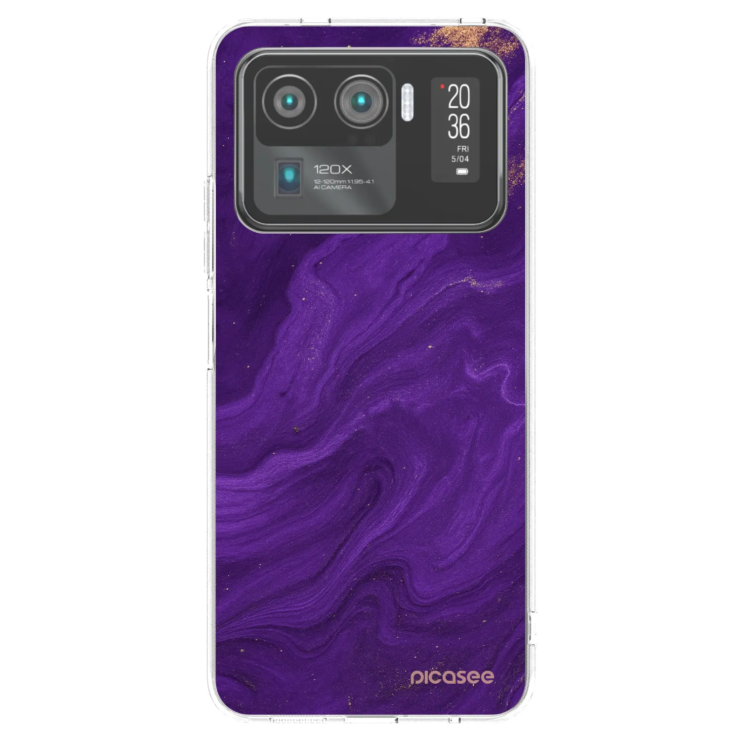 Picasee silikonowe przeźroczyste etui na Xiaomi Mi 11 Ultra - Purple