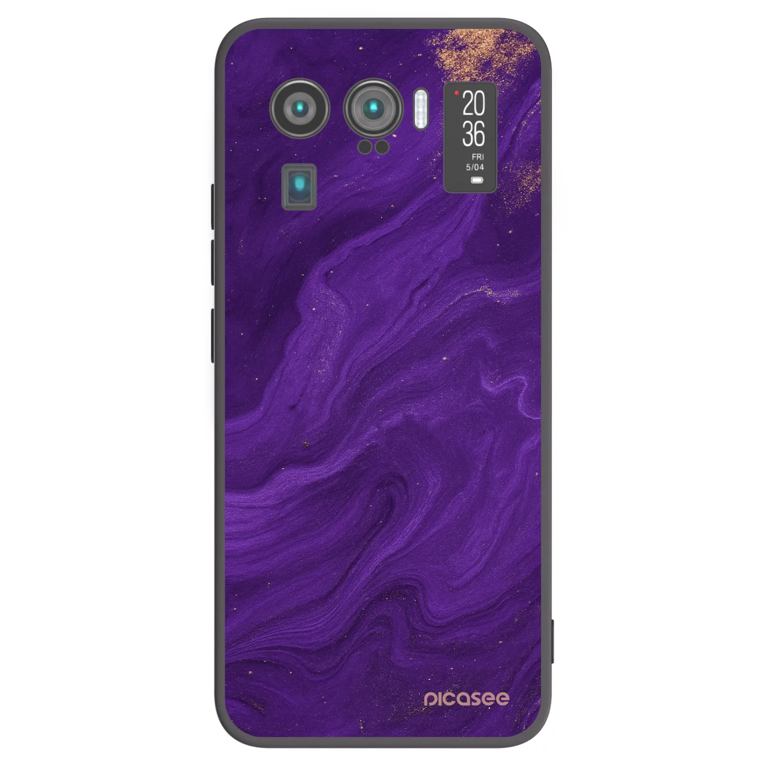 Picasee silikonowe czarne etui na Xiaomi Mi 11 Ultra - Purple