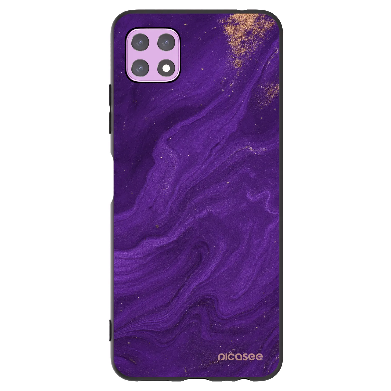 Picasee silikonowe czarne etui na Samsung Galaxy A22 A226B 5G - Purple