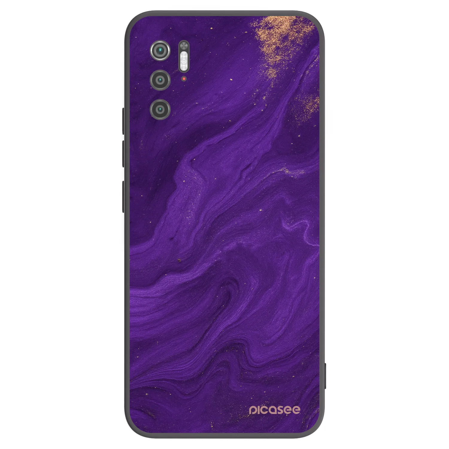 Picasee silikonowe czarne etui na Xiaomi Poco M3 Pro 5G - Purple